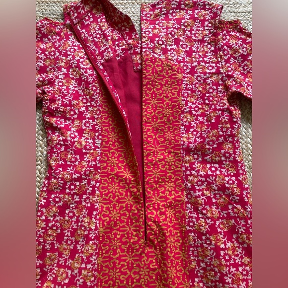 Red Dress - Batik Print Size M - Picture 2 of 16